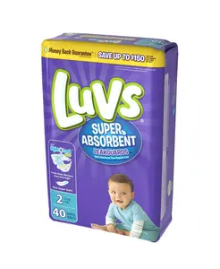 Venda quente-Luvs Super absorvente Leakguards Fraldas recém-nascidas Tamanho 2 40 count-Comprar Qualidade Fraldas