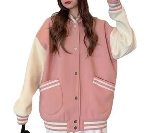 Veste universitaire coupe-vent de haute qualité, fabricant de vestes universitaires imprimées personnalisées, vestes Letterman pour femmes en gros - Product Image 1