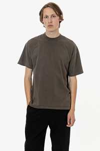 T-shirt col rond 100% coton de haute qualité pour homme, tissu en jersey de coton épais avec logo personnalisé, 240 grammes, épaules tombantes surdimensionnées, solides - Product Image 3