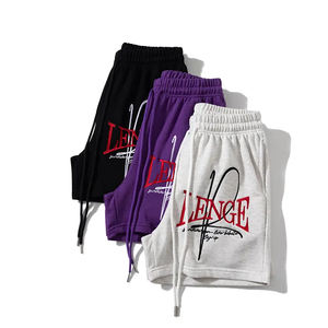 Short de survêtement personnalisé en éponge pour hommes Short d'entraînement respirant à séchage rapide Broderie Streetwear Caractéristiques des cordons de poche - Product Image 3