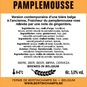 Barril de cerveza de pomelo 30L Bertinchamps Pamplemousse Beer Belgium Brewer exportador a granel sabor vibrante y refrescante de pomelo - Product Image 3