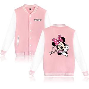Chaqueta Bomber de Béisbol con Diseño de Mickey y Minnie, Estilo Hip Hop Harajuku, Casual, para Hombre y Mujer, Nueva Colección 2026 - Product Image 1