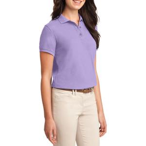 เสื้อโปโลผ้าเจอร์ซี่สำหรับผู้หญิงที่มีรูปแบบการพิมพ์ลายพื้นบริการรับออกแบบโลโก้แบรนด์ของคุณเองตาม2025 - Product Image 5