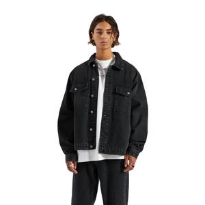 Veste en jean ajustée pour homme, longue, décontractée, style urbain, nouvelle mode automne-hiver, fine, respirante - Product Image 1