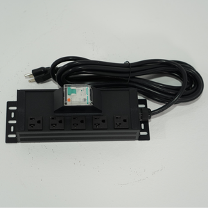 Barre d'alimentation PDU à montage en rack avec 5 prises, protection contre les surtensions et les surcharges pour mini-servers et équipements informatiques - Product Image 2