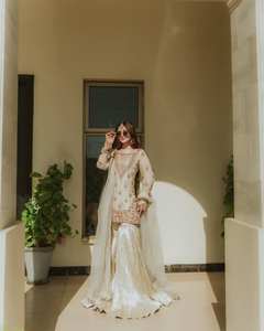 Vêtements ethniques modernes pour femmes de qualité supérieure, entièrement cousus et prêts à porter, en georgette de renard avec broderie pour les occasions de fête - Product Image 1