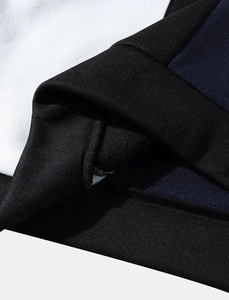 Vêtements de rue Hip Hop pour hommes manches longues en coton de haute qualité, décontracté, couleur unie imprimée - Product Image 6