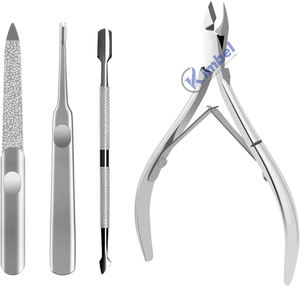 Pinzas profesionales para cutículas de alta calidad, venta al por mayor, cortadora de uñas con juego de empujador para dedos - Product Image 4