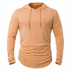 Sudadera con capucha para hombre, informal, de manga larga, corte ajustado, color heather, con diseño y talla personalizados. - Product Image 6