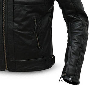 Logo personnalisé Vestes de moto en cuir véritable de haute qualité à bas prix Vestes de moto en cuir véritable pour hommes - Product Image 5