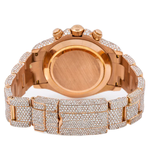 Look élégant Moissanite Diamant Clouté Montre Cadran Quartz Mouvement Date Fonction Hip Hop Style pour Hommes et Femmes - Product Image 5