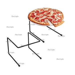 Metal Gold Color <b>Pizza</b> Serving Stand Set Of 2 Customized Size And <b>Shapes</b> <b>Pizza</b> Stand For Restaurant Usage - Product Image 4