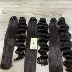 Extensiones de pelo humano vietnamita de grado Remy, trama de pelo virgen negro natural al por mayor, doble estirado, recto, proveedor de confianza - Product Image 3
