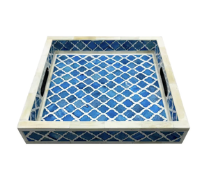 ถาดเสิร์ฟอาหารฝังกระดูกบริสุทธิ์ถาดเสิร์ฟสำหรับตกแต่งโต๊ะรับประทานอาหารสำหรับบ้านโรงแรมและร้านอาหารร้อนจากอินเดีย - Product Image 1