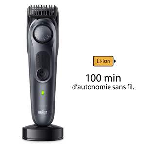 Recortadora de Barba Eléctrica Profesional con Cuchillas de Acero Inoxidable Ajustables, Base de Carga y Estuche de Viaje para RV - Product Image 5