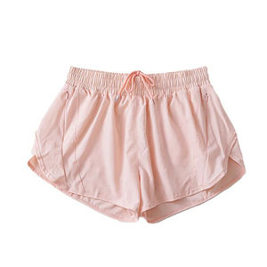 Pantalones cortos deportivos de cintura alta para mujer, transpirables, de poliéster/Rayón, con cintura elástica - Product Image 4