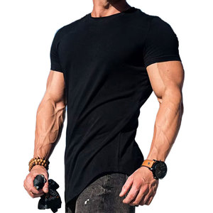 Venta al por mayor de los hombres sólido poliéster/algodón 120gsm camisetas de alta calidad de impresión de logotipo personalizado - Product Image 1