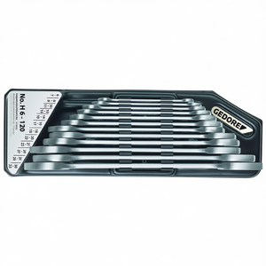 Juego de llaves de boca doble métricas Gedore con soporte, juego de 12 piezas - Product Image 3