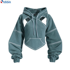 Sudadera Corta Sexy para Mujer con Logotipo Personalizado, Nueva Tendencia, Sudadera de Yoga para Entrenamiento Deportivo - Product Image 1