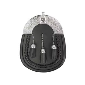 Sporrans en cuir PU fabriqués en usine professionnelle, faible MOQ, sporran traditionnel en cuir véritable de qualité supérieure, pochette pour kilt - Product Image 1