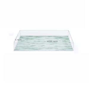 Bandeja de servir alimentos hecha a mano de acrílico de primera calidad, rectangular, para servir postres y dátiles, la más vendida. - Product Image 2