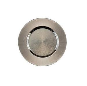 Placa de cargador de metal decorativa más vendida con un acabado Gris Premium para mesa de comedor y ocasiones especiales - Product Image 1