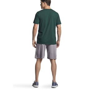 T-shirts unis en coton pour hommes, couleur verte, nouveau design, col rond, meilleure vente, produit, t-shirts en coton - Product Image 4
