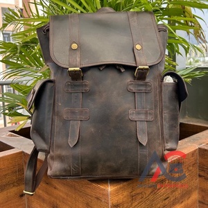 New Wholesale Newest Stylish Men's Full Grain Genuine Leather Travel <b>Laptop</b> <b>Backpack</b> School Bags Luxury Large Capacity <b>Backpacks</b> - Product Image 1