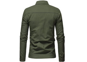 Chaqueta Vaquera Moderna para Invierno, Abrigo Informal Resistente hasta la Cadera, Estilo Urbano Desgastado, Apta para Ropa Formal y Urbana, Transpirable - Product Image 2