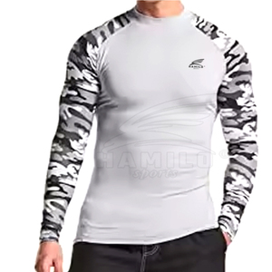 High Quality Men's <b>Long</b> <b>Sleeve</b> <b>Compression</b> <b>Shirt</b> Breathable Gym Wear with Solid Pattern 100% Cotton Material New Style - Product Image 5