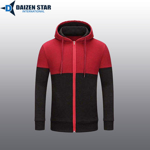 เสื้อฮู้ดซิปผู้ชาย สีพื้น ผ้าฝ้ายฟลีซ 100% ทรงปกติ ใส่สบายในฤดูหนาว บริการ OEM ด้านหน้า น้ำหนัก 500 กรัม สตรีทแวร์ น้ำหนัก 300 กรัม - Product Image 5