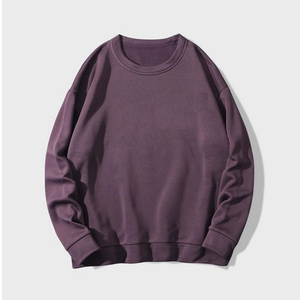 Sweat-shirt en éponge de haute qualité pour hommes, imprimé sur mesure, col ras du cou, manches longues, vêtements de rue, respirant, teint uni, hiver - Product Image 3