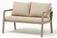 Ensemble de meubles d'extérieur modernes démontables de haute qualité SIENA, capacité 4 personnes, structure en aluminium, résistant aux UV et aux intempéries