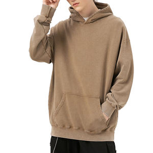Sweat à capuche en coton mélangé pour hommes Nouvelle mode de haute qualité Streetwear Sweats à capuche surdimensionnés avec logo personnalisé - Product Image 3