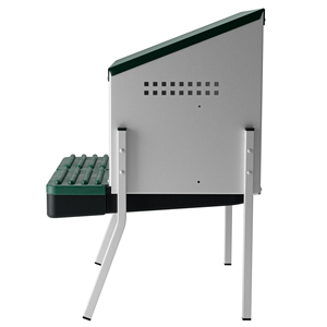 MG02-WS Two-Compartment Metal Laying Nest Box for 10 Chickens with Plastic <strong>Egg</strong> Tray and Metal Legs for Safe <strong>Egg</strong> <strong>Harvesting</strong> - Product Image 1