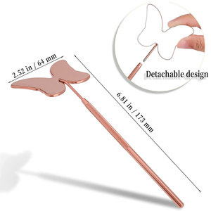 Butterfly Shape Eyelash <b>Mirror</b> Eyelash Extension Beauty Makeup Checking <b>Mirror</b> Eyelashes Eyebrow Makeup Tools - Product Image 2