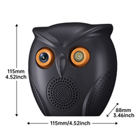 Mini Caméra Wi-Fi en Forme de Hibou 3 Lentilles PTZ Caméra de Sécurité Cachée avec Vision Nocturne Couleur Détection IA et Audio Bidirectionnel Très Vendue