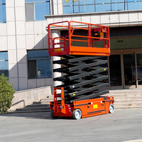 Plateforme élévatrice mobile hydraulique autopropulsée de 8 m, alimentée par batterie