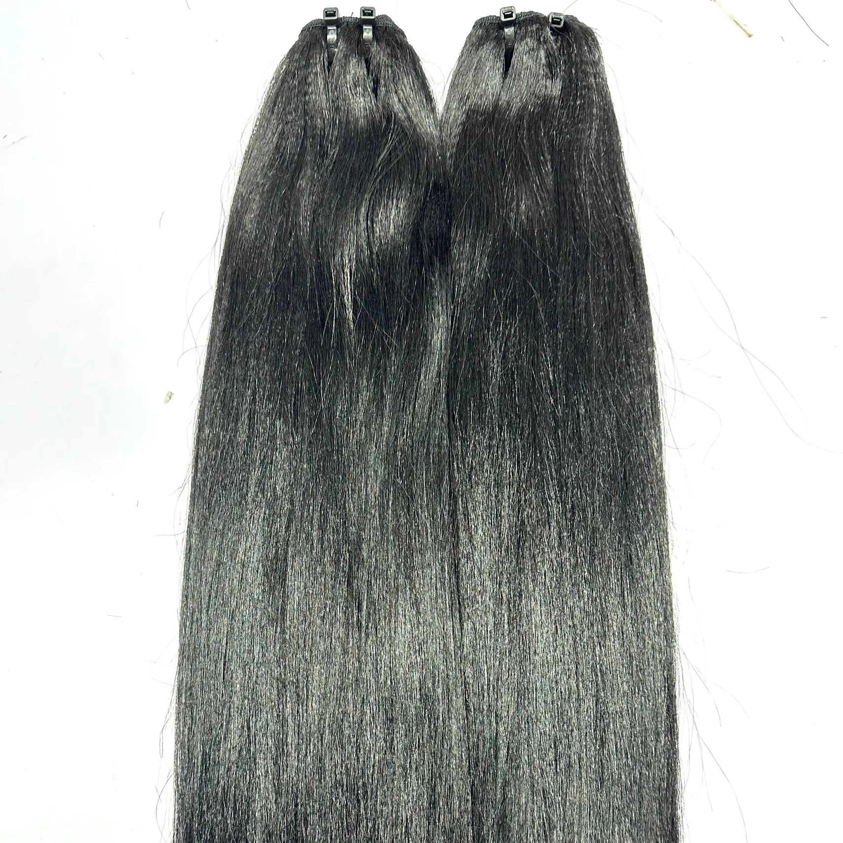 Genius vietnamita cru trama não processada Virgin Natural reta ondulado fornecedores do cabelo vietnamita cutícula alinhada cabelo humano cru macio