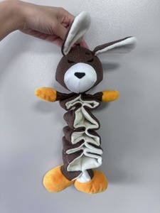 Jouet interactif en peluche vocal pour chien Conception de forme animale durable pour la formation des animaux de compagnie pour chiens et chats avec remplissage en coton PP - Product Image 2