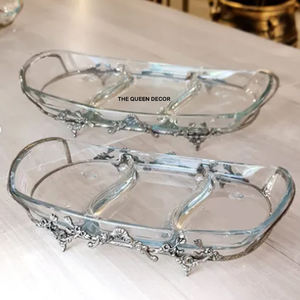 Nouvelle vente directe d'usine, sucrier en verre personnalisable avec couvercle, utilisé pour la décoration de salon de luxe - Product Image 6