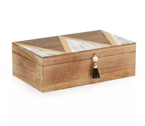 Boîte en bois de mangue 100% naturel, design et taille personnalisés, avec finition et couleur naturelle, produit en bois vendu en Inde - Product Image 2