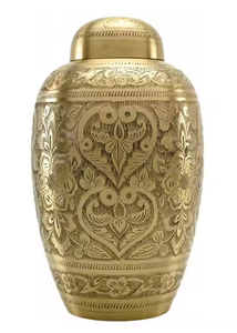 Handcrafted <b>Large</b> Metal Cremation <b>Urn</b> for Adult Human Ashes Memorial Decorative Burial Funeral <b>Urn</b> - Product Image 6