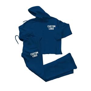 Street-Ready Winter Hooded Heavyweight Eco-Friendly Vintage Chándal Soft 100% Cotton Set con marca personalizada - Product Image 3