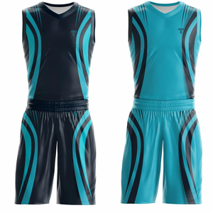 Vêtements de basket-ball personnalisés de haute qualité, uniforme de basket-ball respirant, équipement de basket-ball réversible, conception à double jeu - Product Image 1
