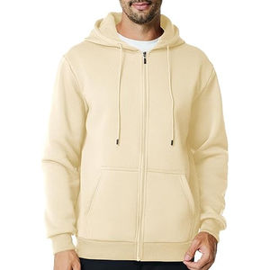 Sweat à capuche zippé pour homme personnalisé, 100% coton, tendance streetwear d'hiver, veste de mode pour la salle de sport, l'entraînement en plein air et la promotion de la marque - Product Image 1