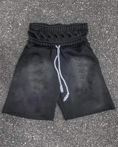 Short personnalisé pour hommes Short streetwear en coton Short taille haute délavé à l'acide - Product Image 1