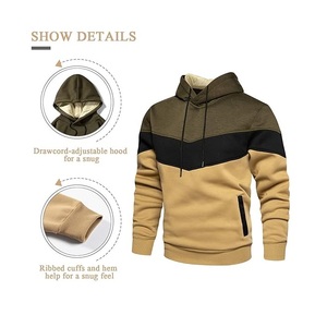 Service OEM en gros, sweats à capuche personnalisés pour hommes, 100% coton, tissu éponge imperméable, grandes tailles, usine du Bangladesh - Product Image 3
