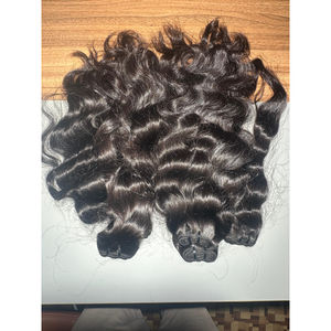 Extensiones de pelo humano indio alineado cutícula Virgen sin procesar 100% sin enredos mejor oferta - Product Image 5