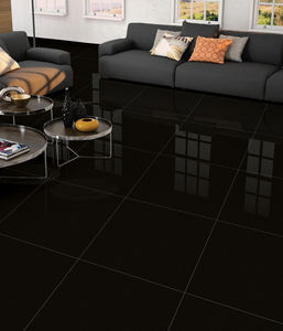 IndiArt Ceramic's Modern 600x600mm Glimpse Black Acabado brillante Porcelana sólida Baldosas para exteriores Full Antibacterial Classic - Product Image 3
